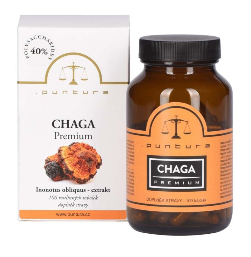 Chaga Puntura Premium - 100 kapslí