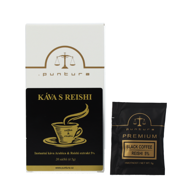 Káva s Reishi Puntura - 20 x 5g