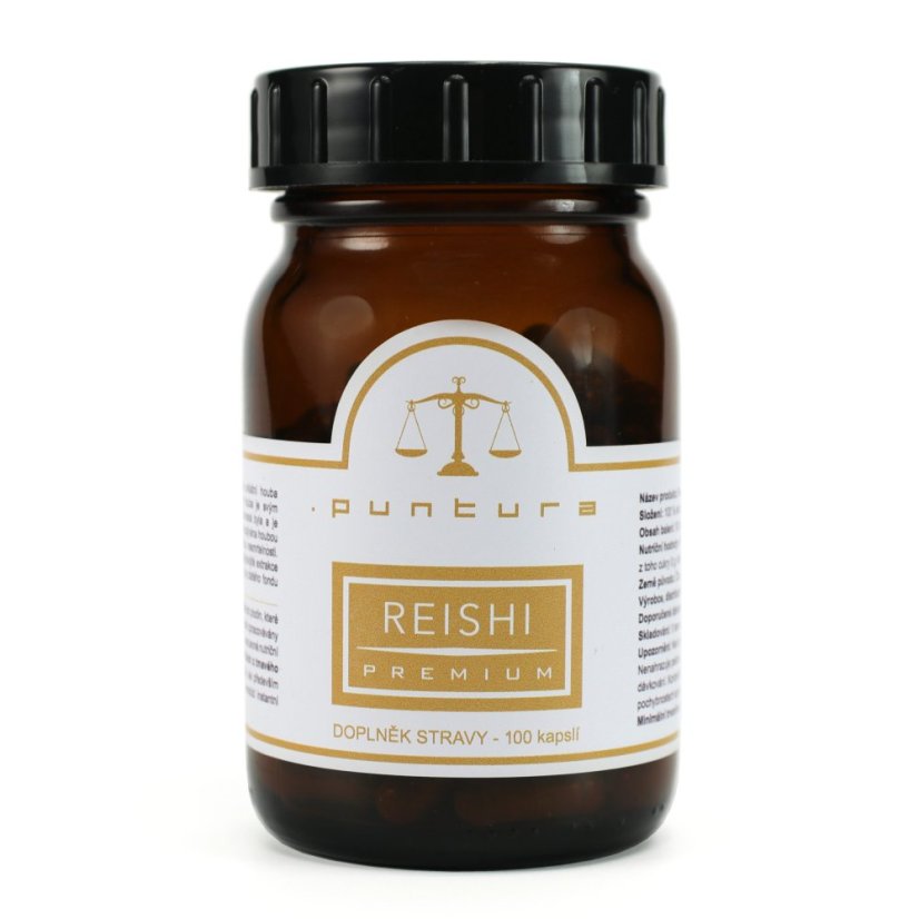 Reishi Puntura Premium - 100 kapslí