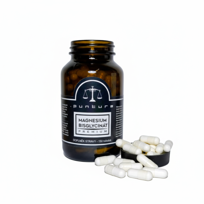 Magnesium bisglycinát Puntura Premium MagChel™ – 150 rostlinných tobolek
