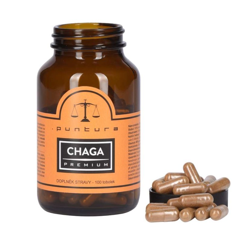 Chaga Puntura Premium - 100 kapslí